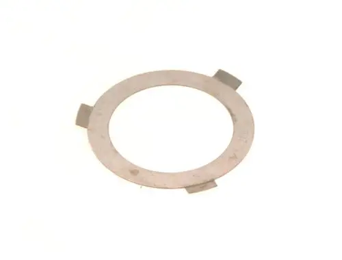 BOSCH Edelstahl-Ring mit Einkerbungen, rund und flach, für mechanische Anwendungen oder Montagezwecke.